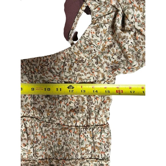 Bohme Midii Dress Size medium Floral Boho Granny Retro Spring Milkmaid - Picture 7 of 10